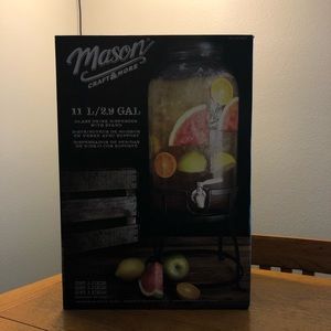 Mason Glass Drink Dispenser